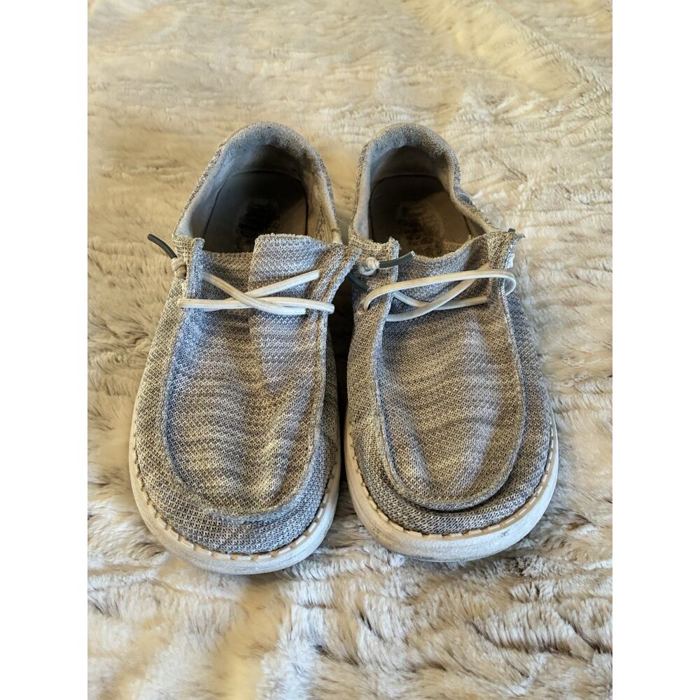 Hey Dude Shoes Womens Size 8 Glacier Grey Wendy Sox Slip On Lightweight Casual